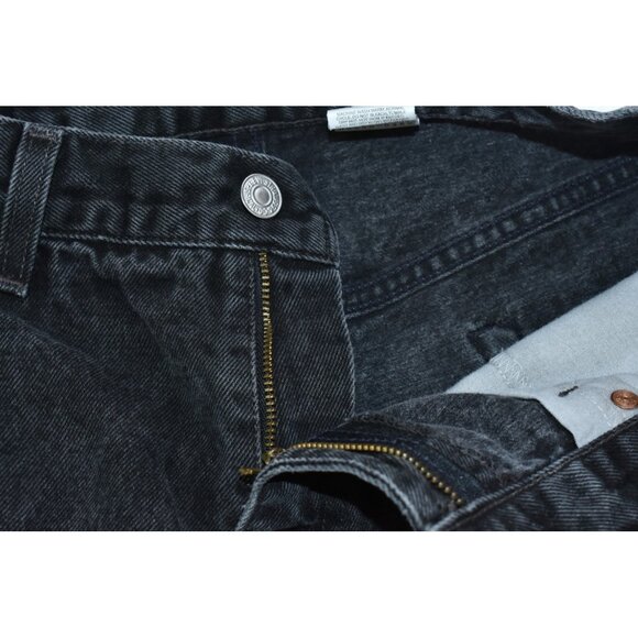 Levis 550 Men's Jeans Size 36x36 Black Straight Leg Denim Relaxed Fit Vintage - Picture 10 of 16